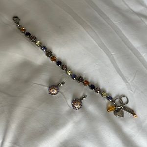 Mariana bracelet and earrings